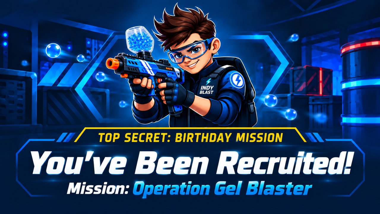 Gel Blaster invitation preview
