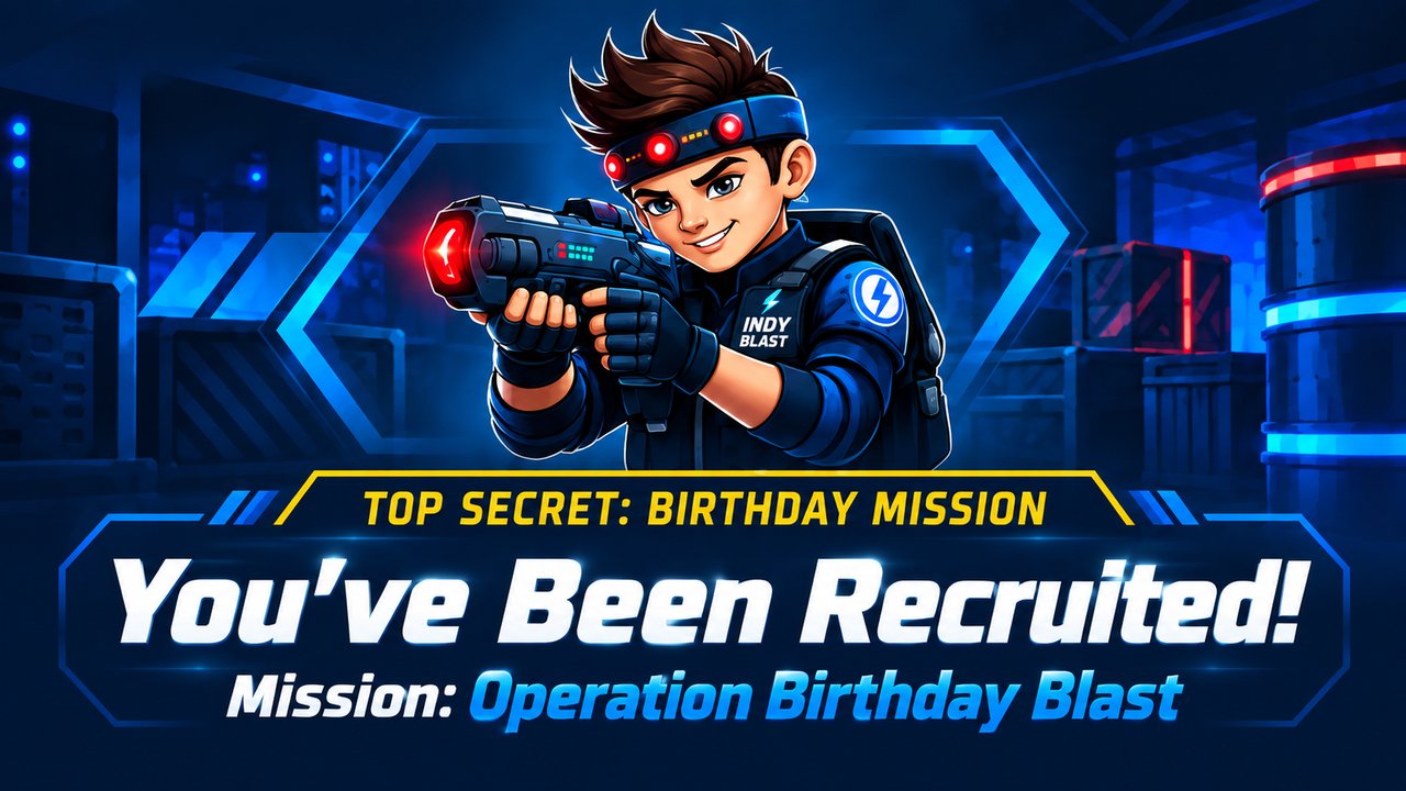 Laser Tag invitation preview